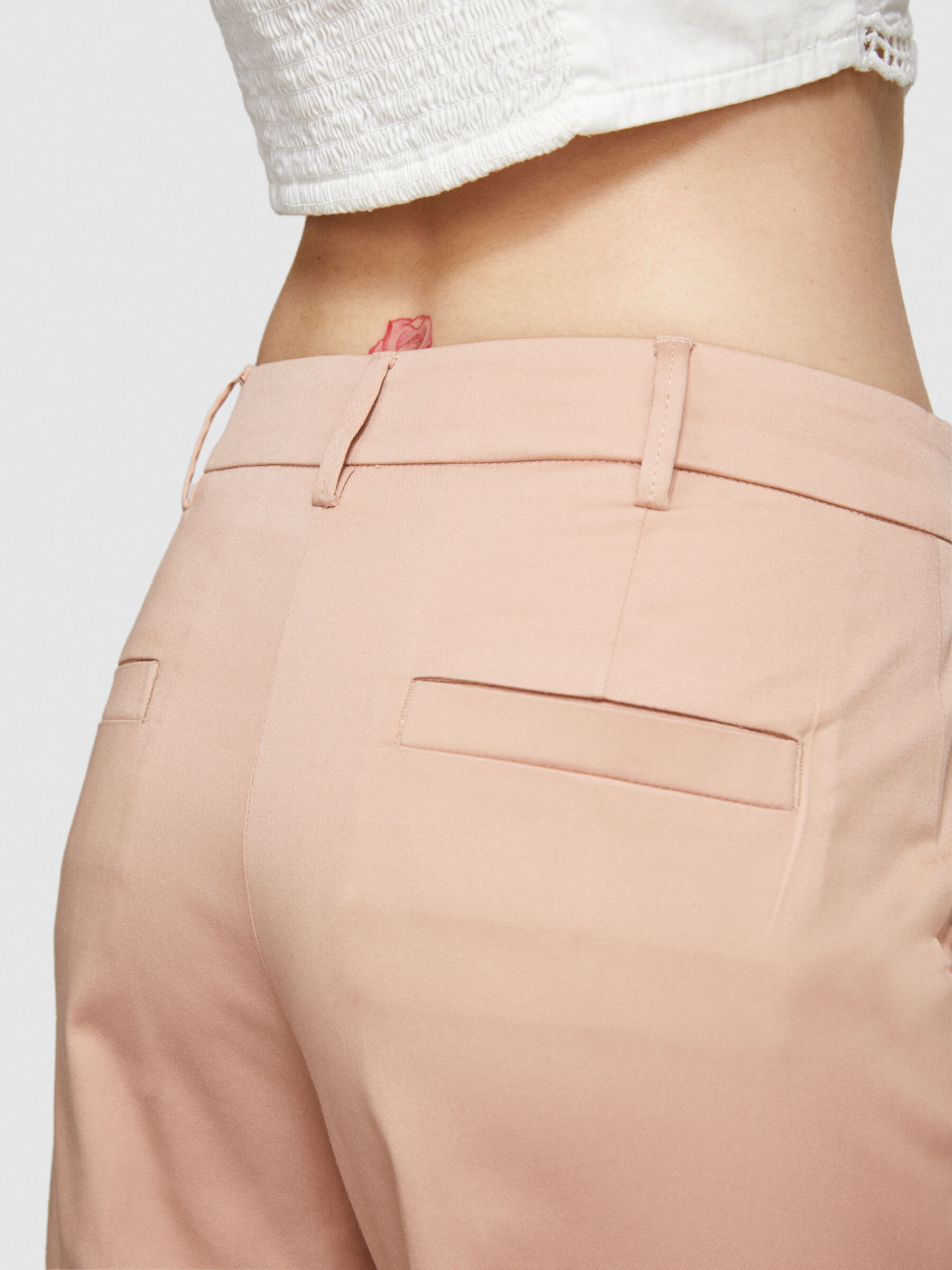 Cropped flared trousers Women image number null