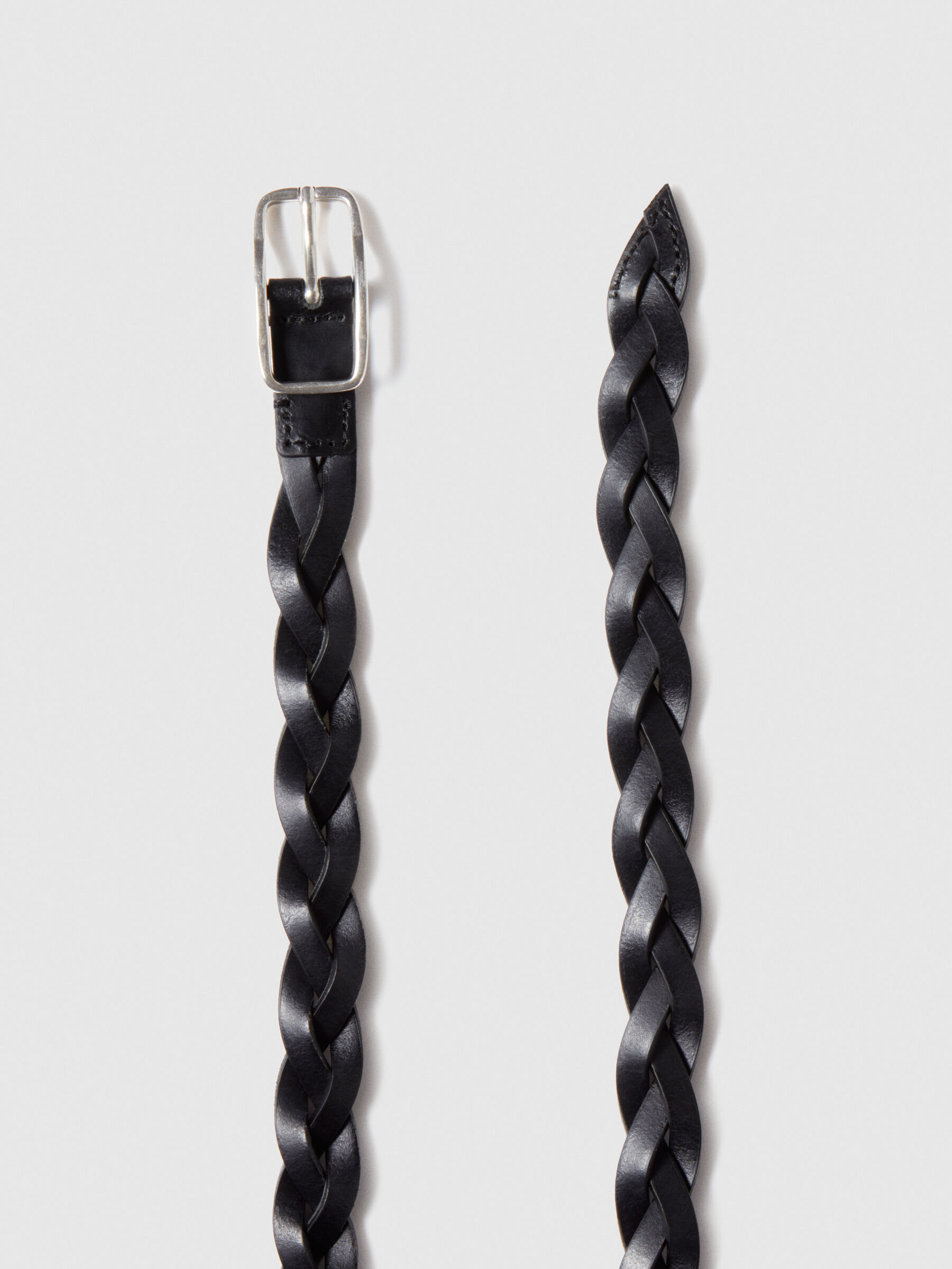 Woven leather belt Men image number null