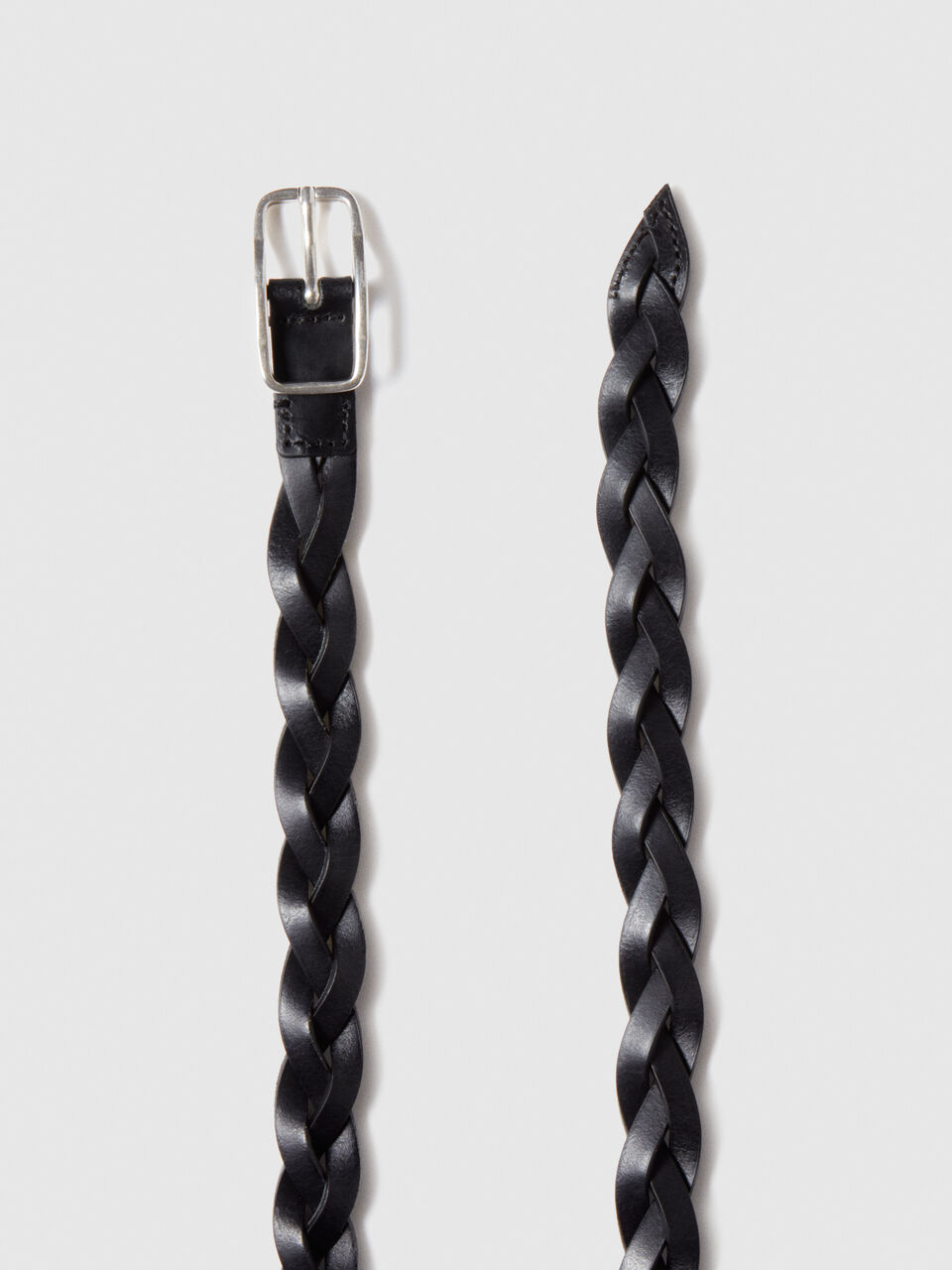 Woven leather belt Men image number null