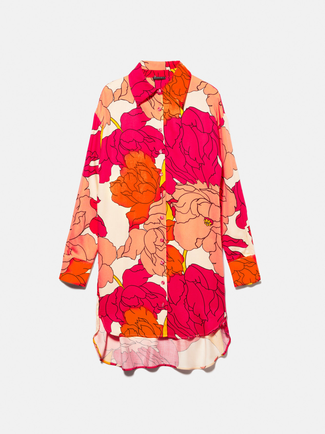 Maxi floral shirt Multi color Sisley
