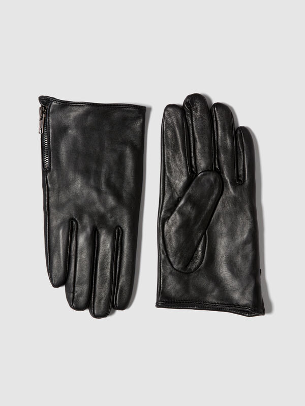 100% leather gloves - men's gloves | Sisley