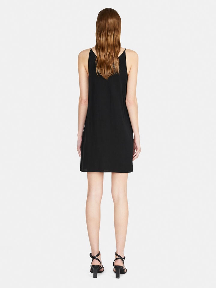 Flowy short dress, Black - Sisley