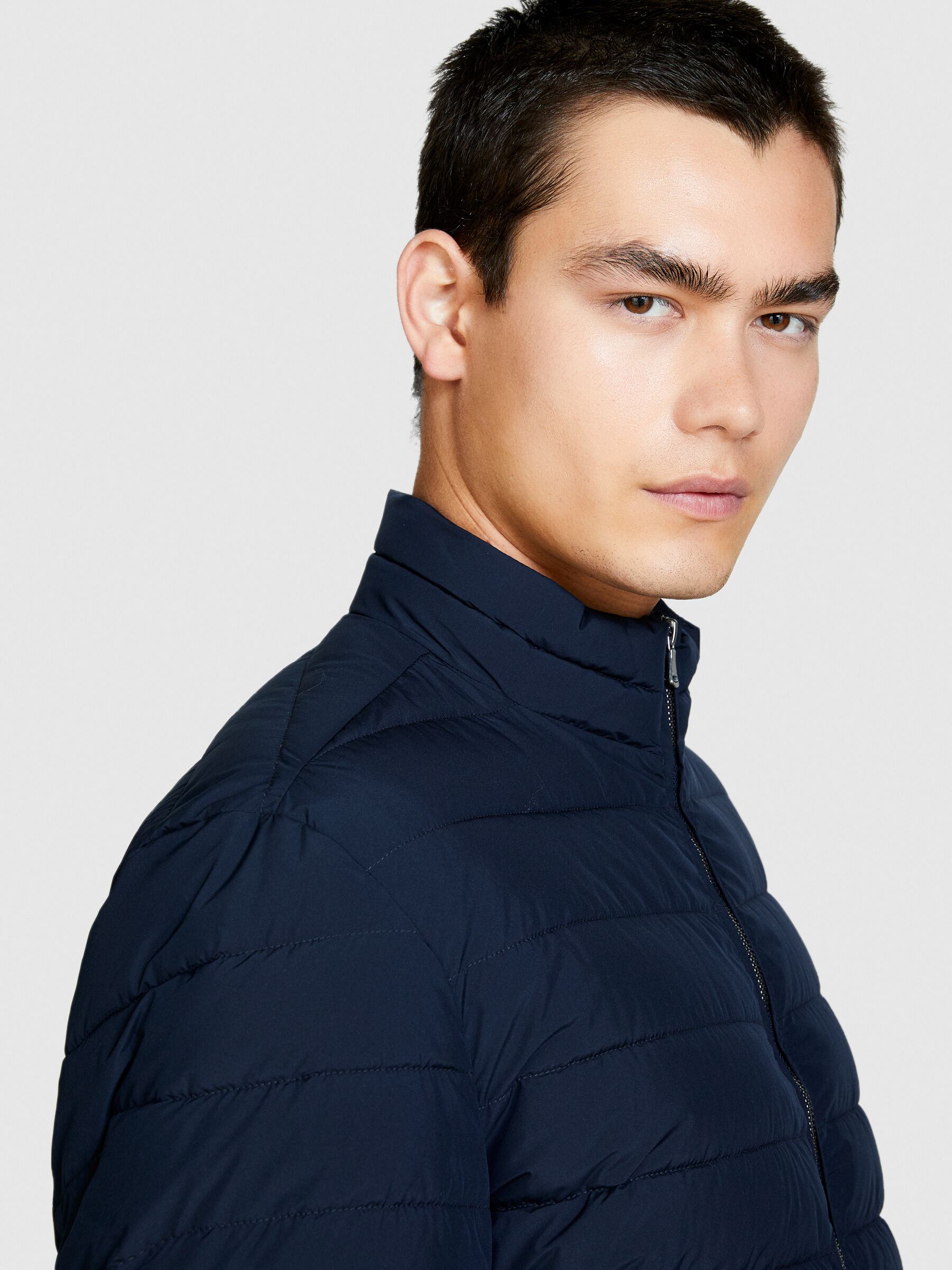 Slim fit padded jacket, Dark Blue - Sisley