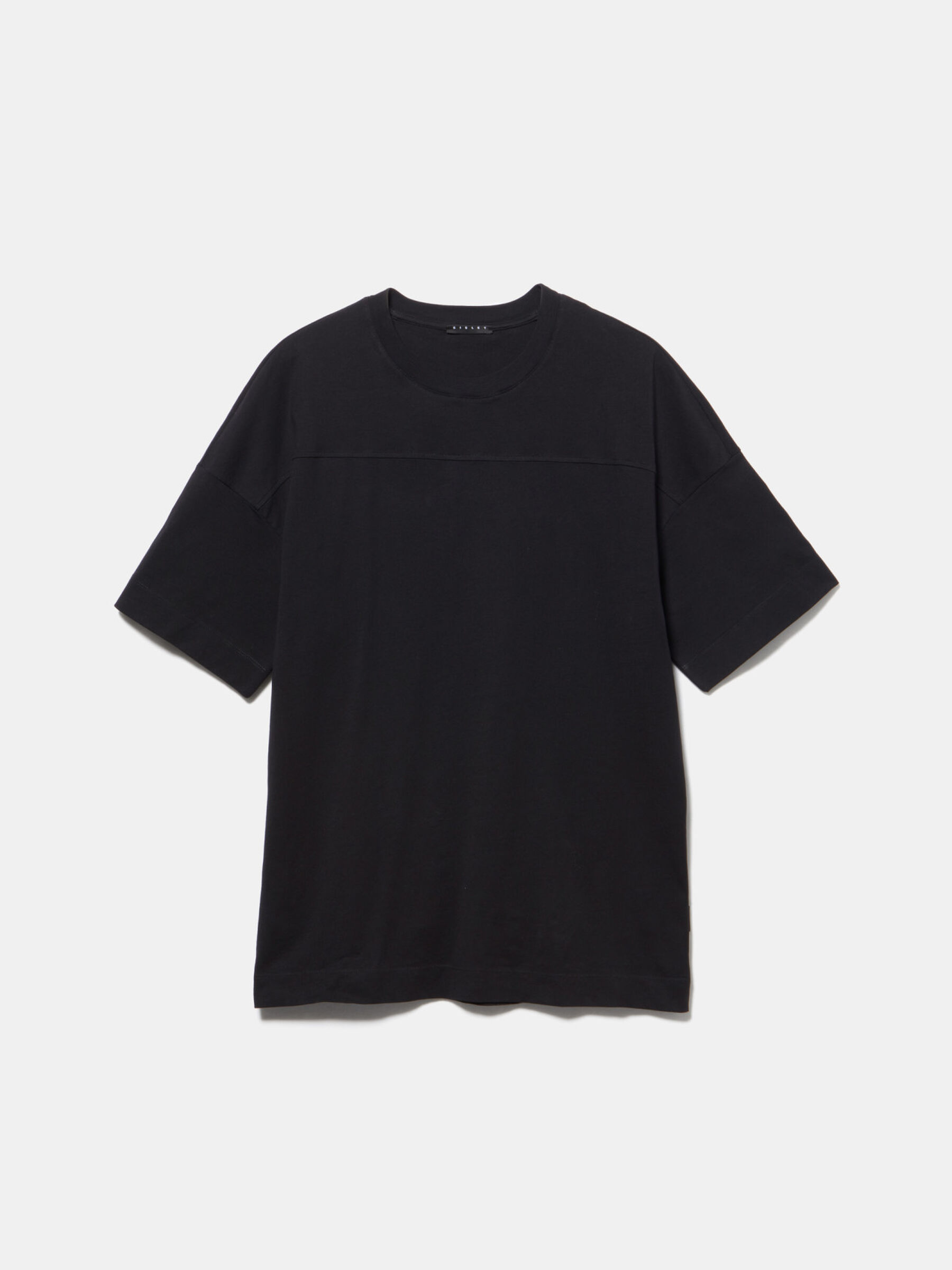 Oversized fit t-shirt, Black - Sisley