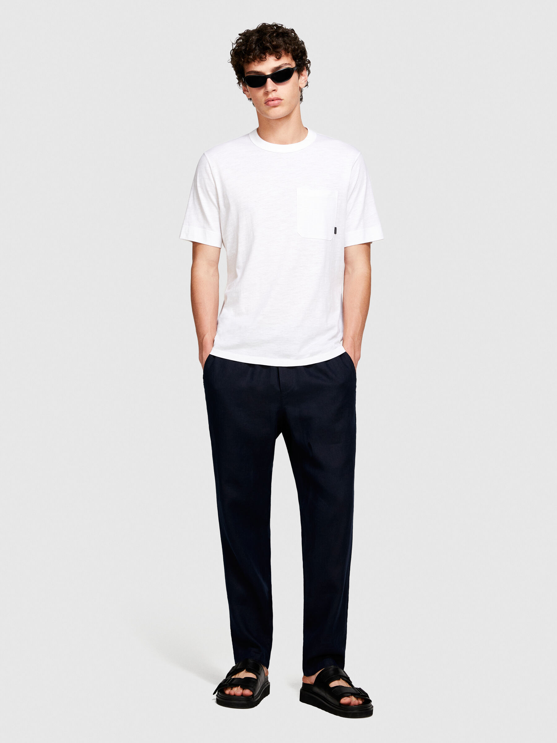 100% organic cotton t-shirt, White - Sisley