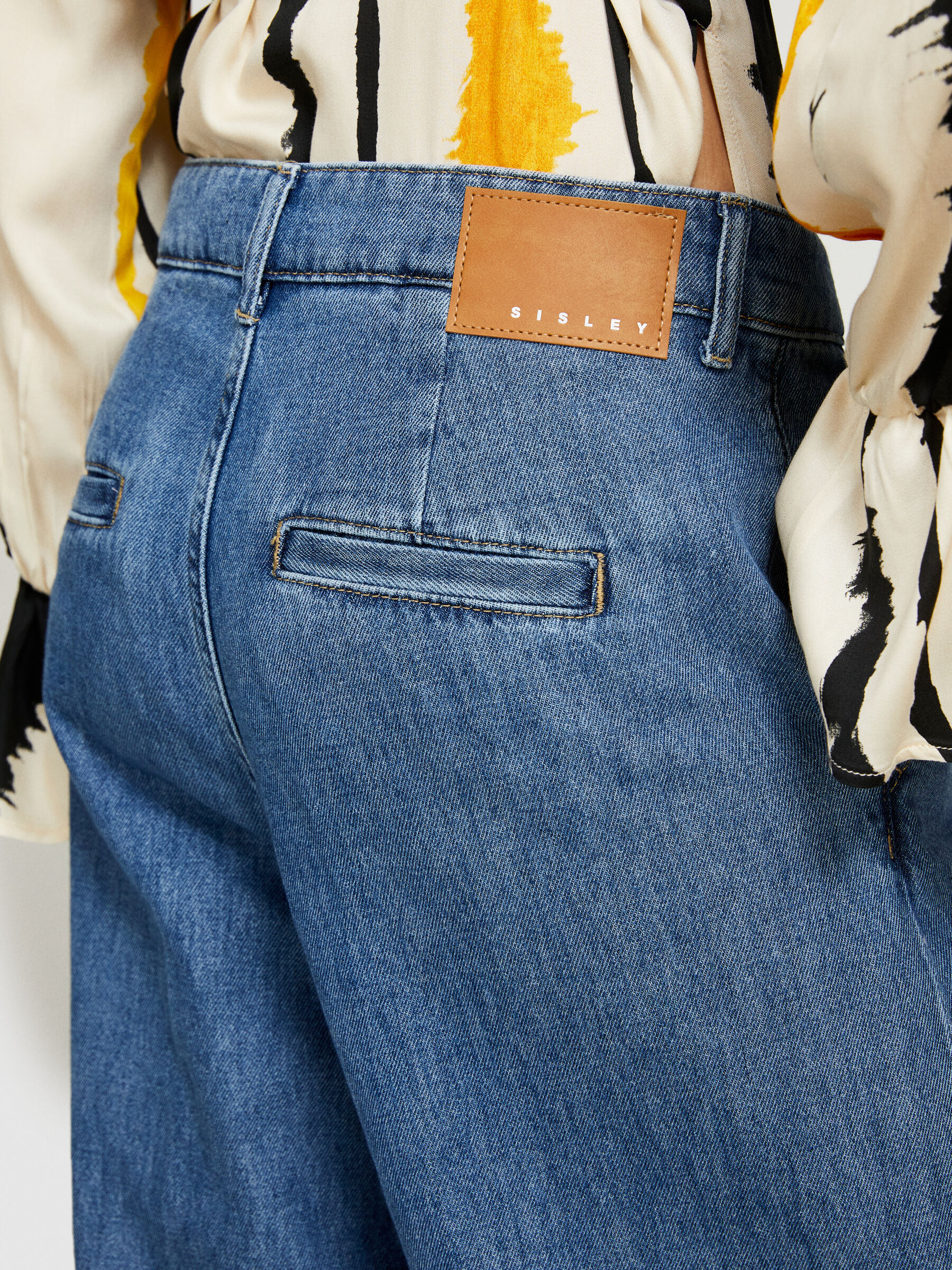 Flowy jean pants on sale