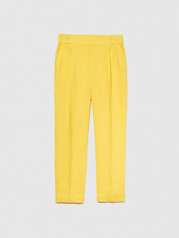 100% linen joggers - women's joggers | Sisley