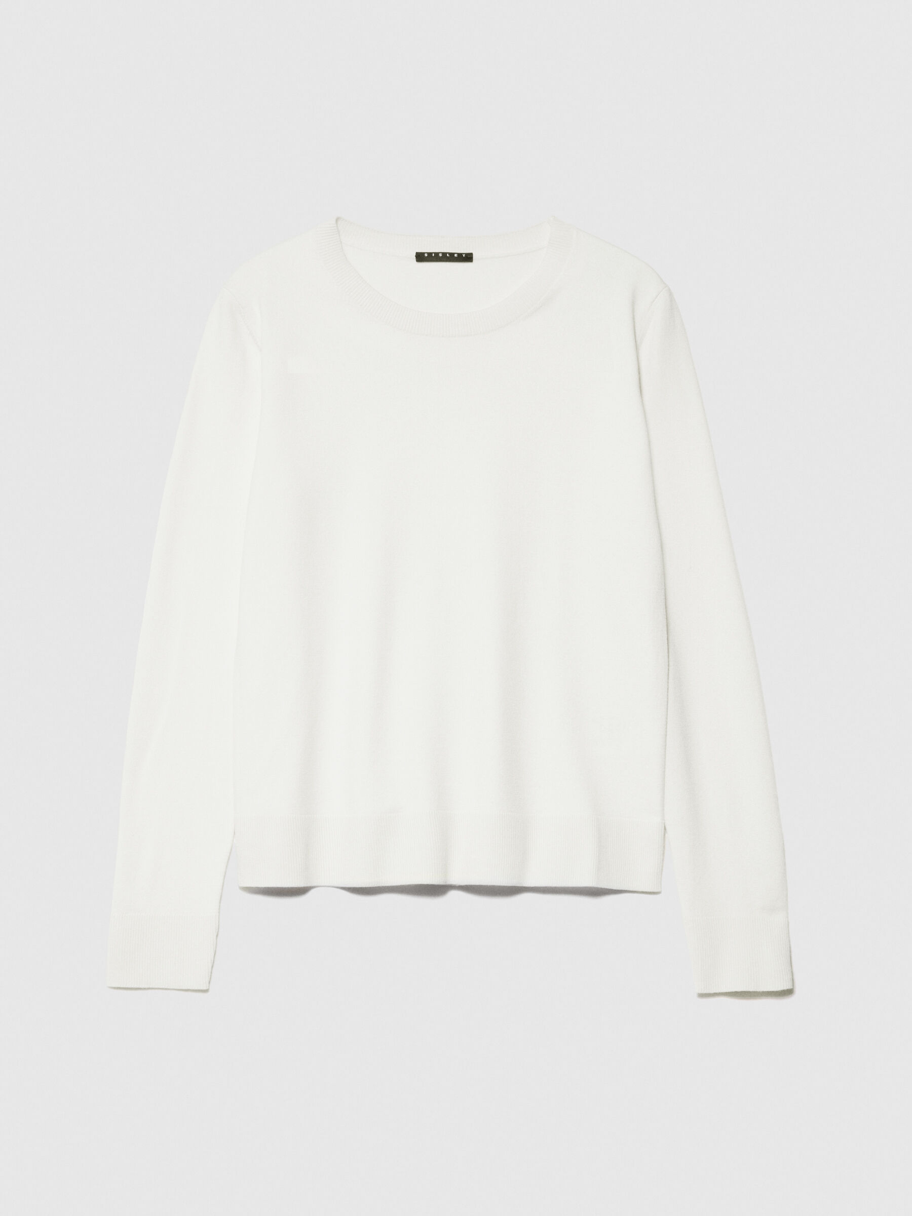 Women s Crew Neck Sweaters elegant and casual Sisley