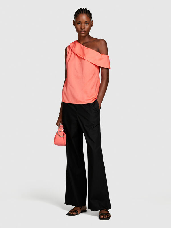 Single-shoulder top - women's tops | Sisley