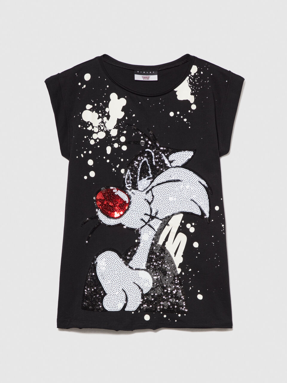Oversized ©Looney Tunes t-shirt with sequins Junior Girl image number null