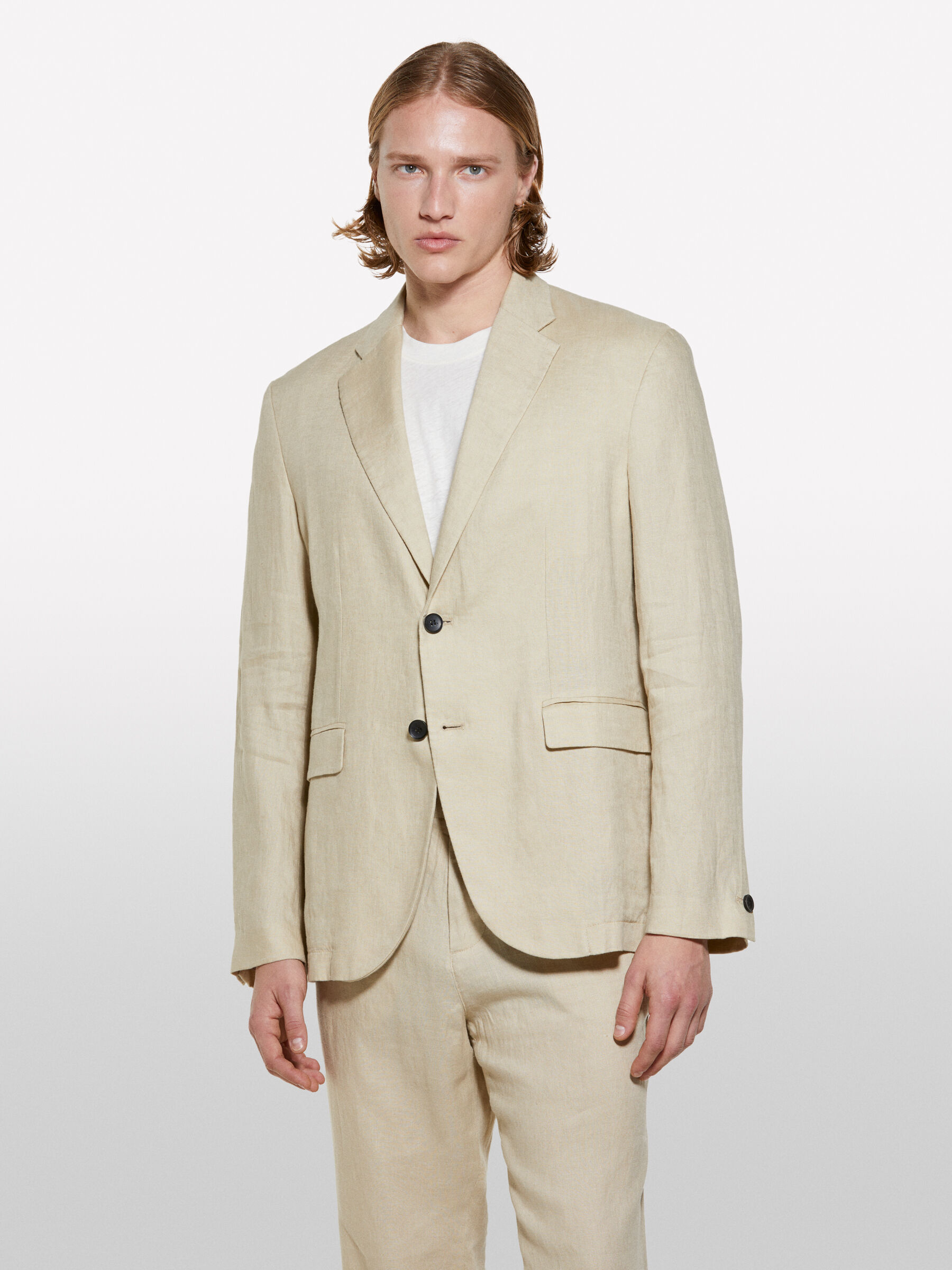 【海外限定】REISSブレザー☆Devon Linen Rich Blazer, Beige 009833408