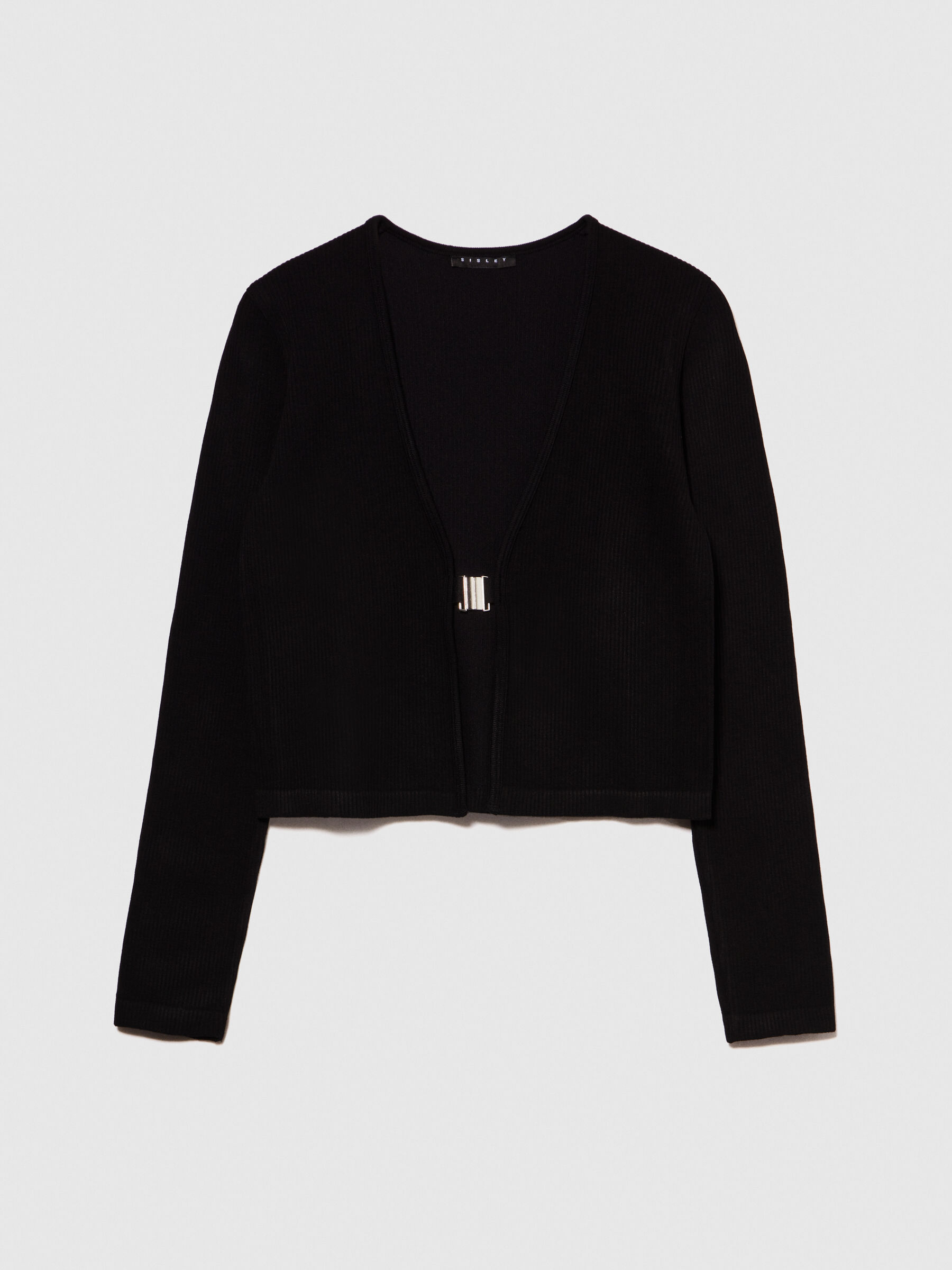 Seamless cropped cardigan Women image number null