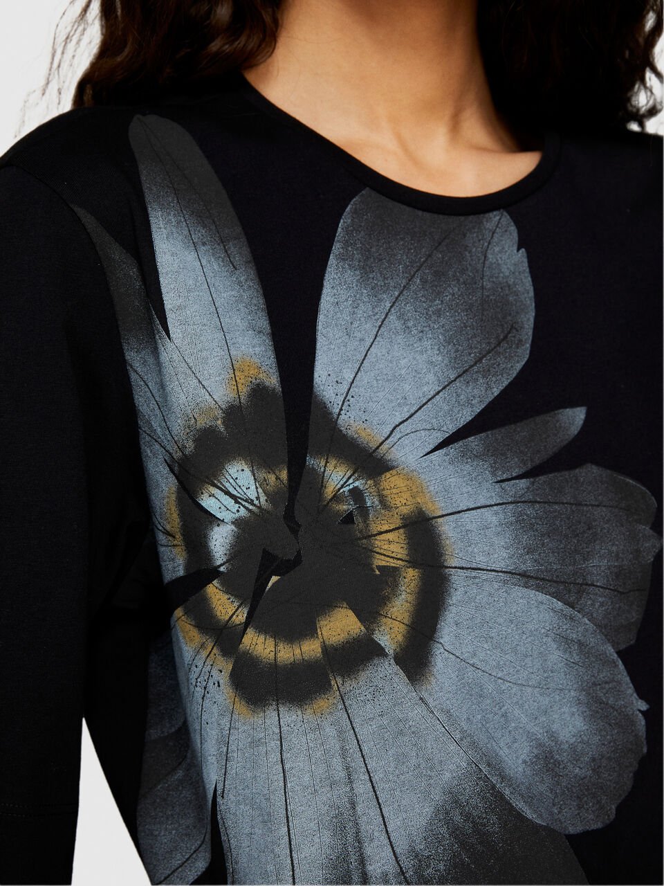 Organic cotton t-shirt with print Women image number null