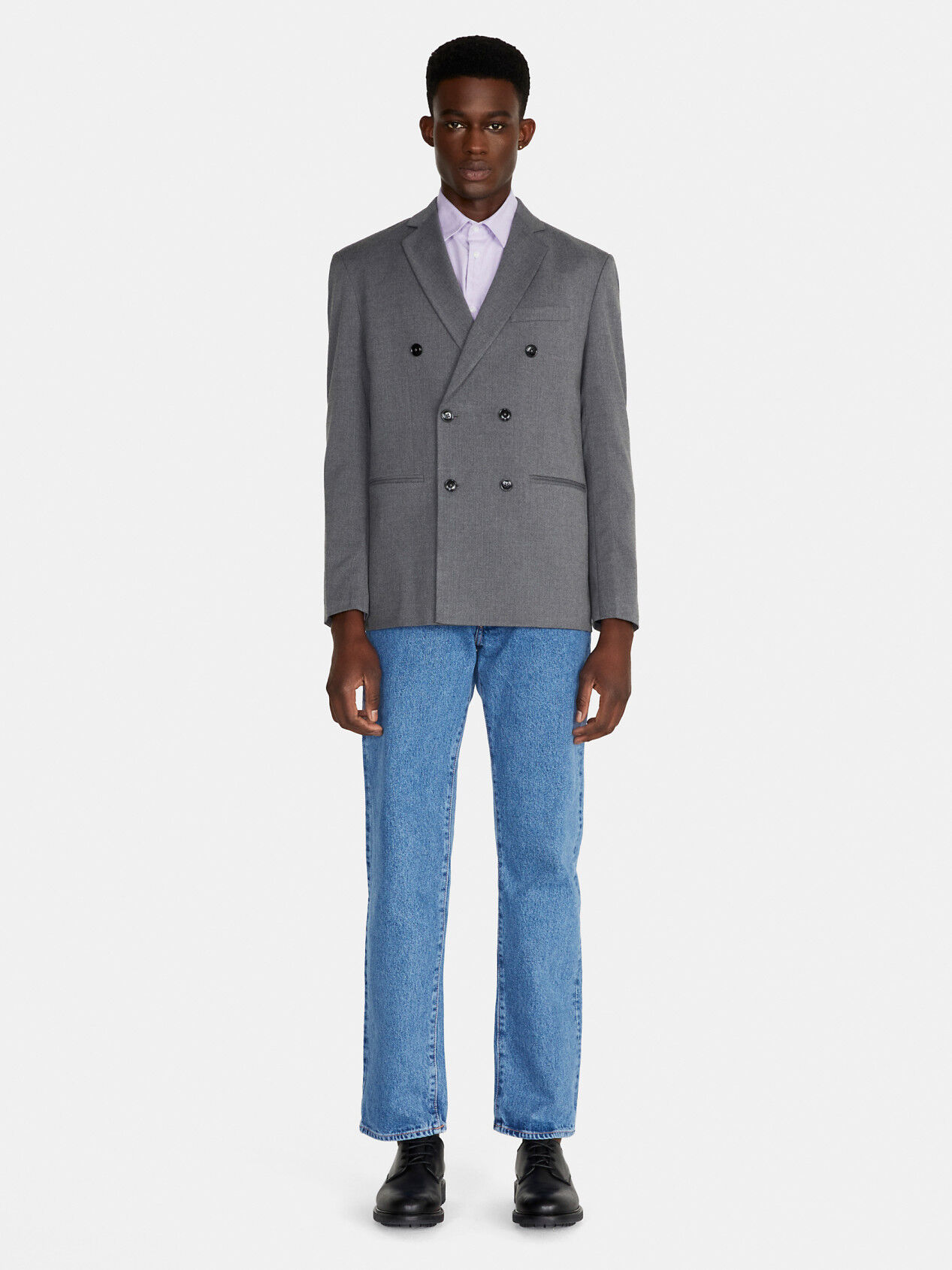 Acne studios double breasted blazer shop