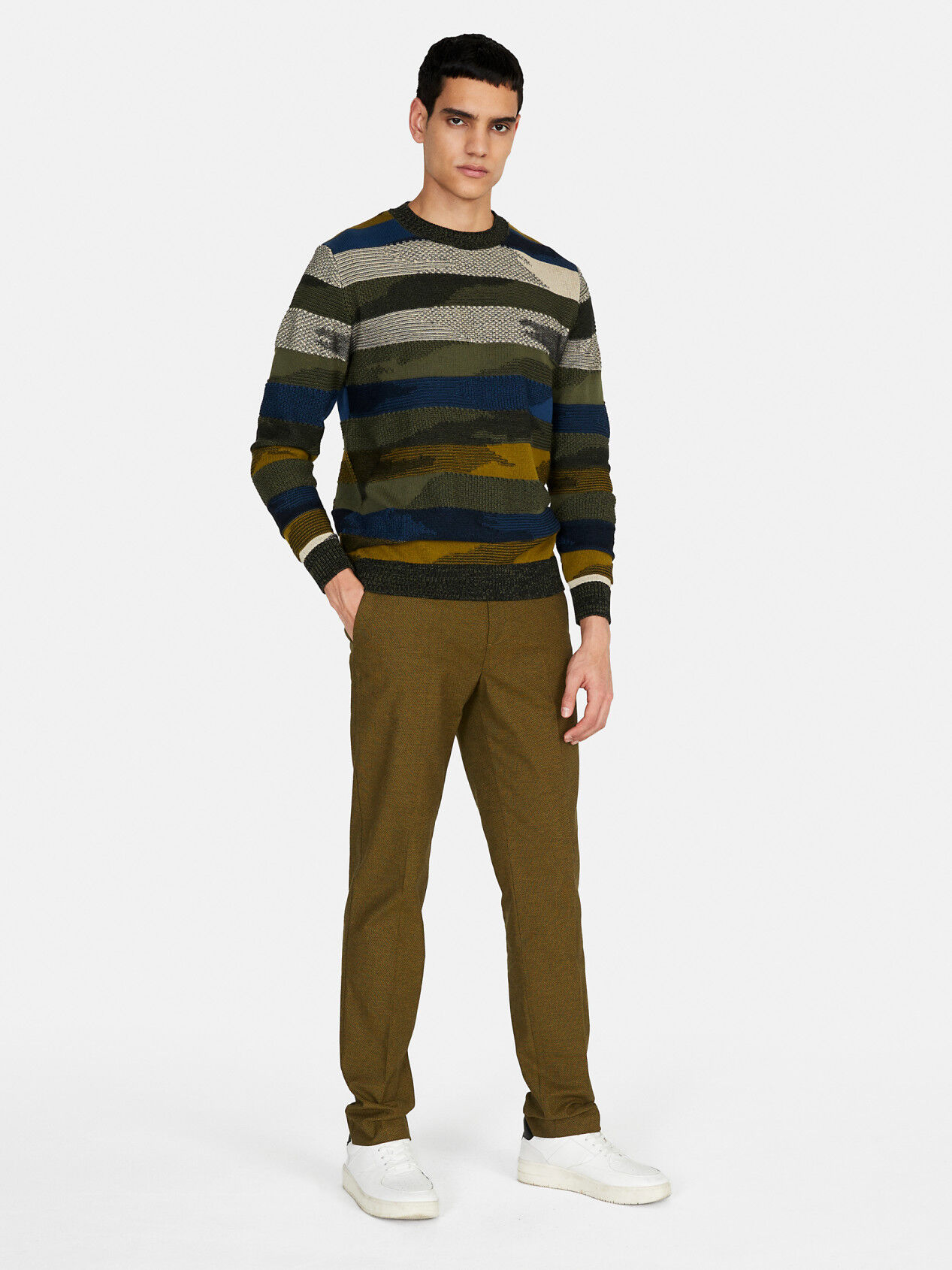 Camouflage online jumper zara