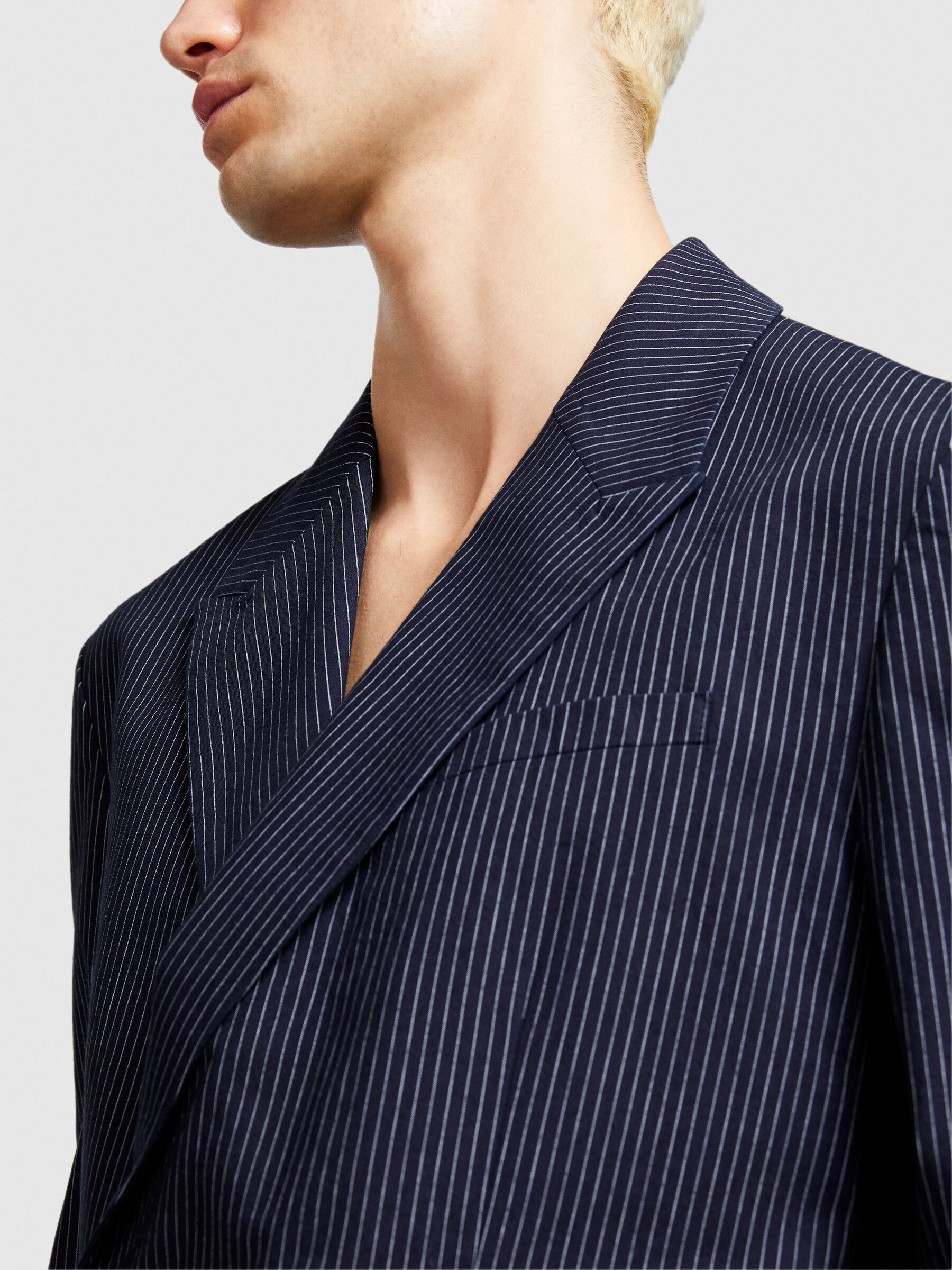 Striped blazer Men image number null