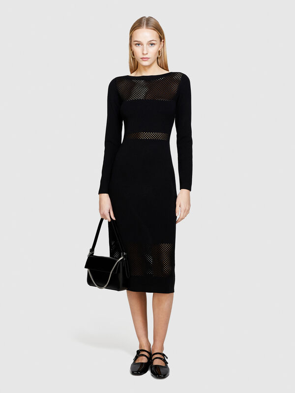 Long sweater dress - women's long dresses | Sisley