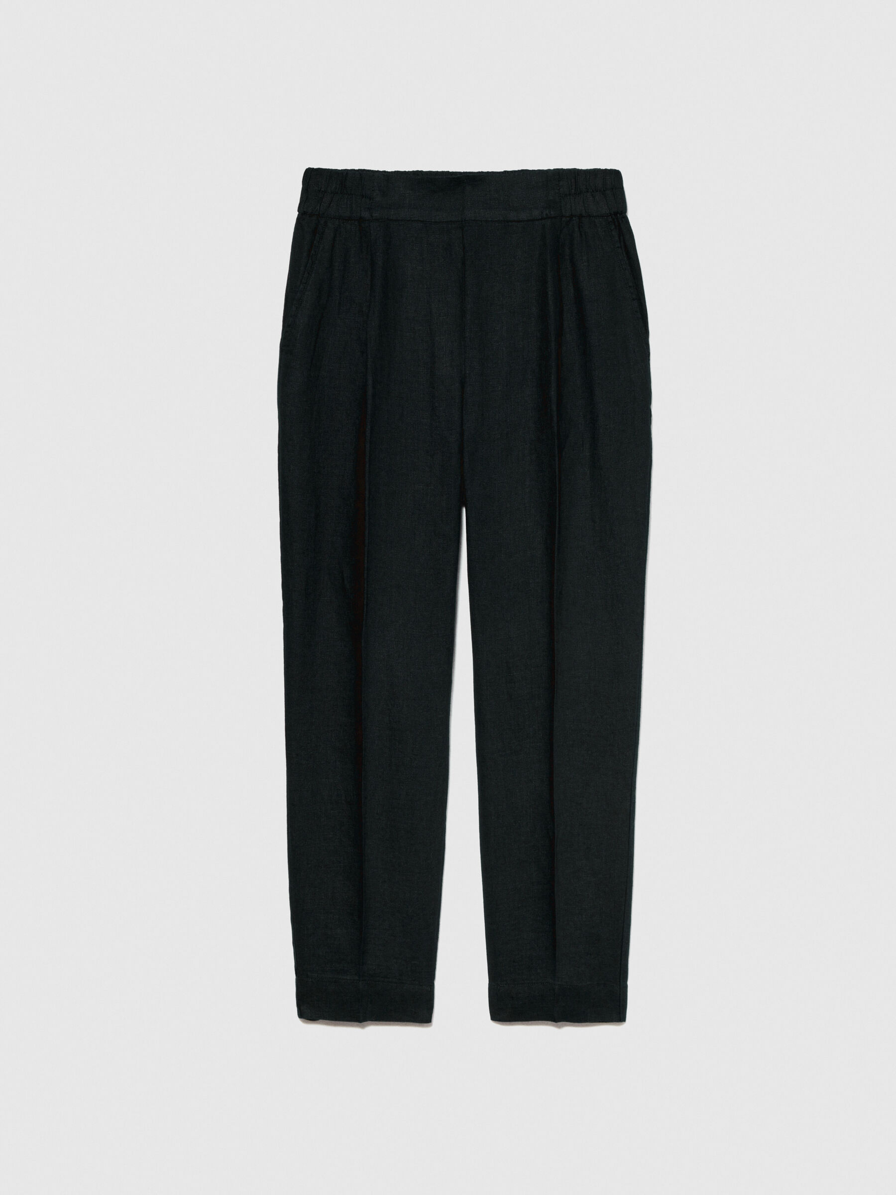 100 linen joggers Black Sisley