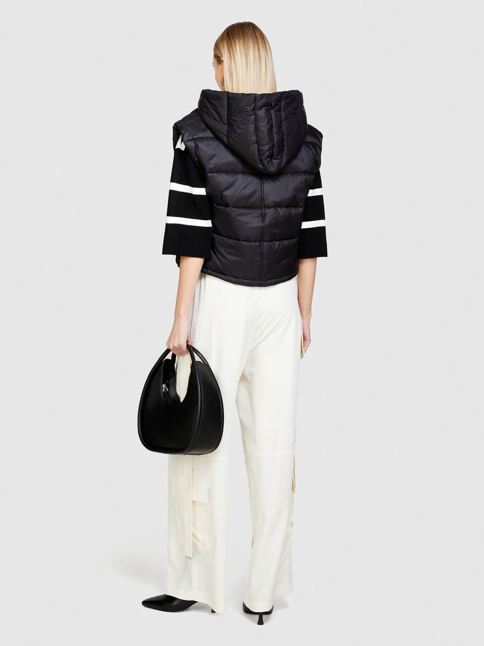 Sleeveless jacket with hood Women image number null