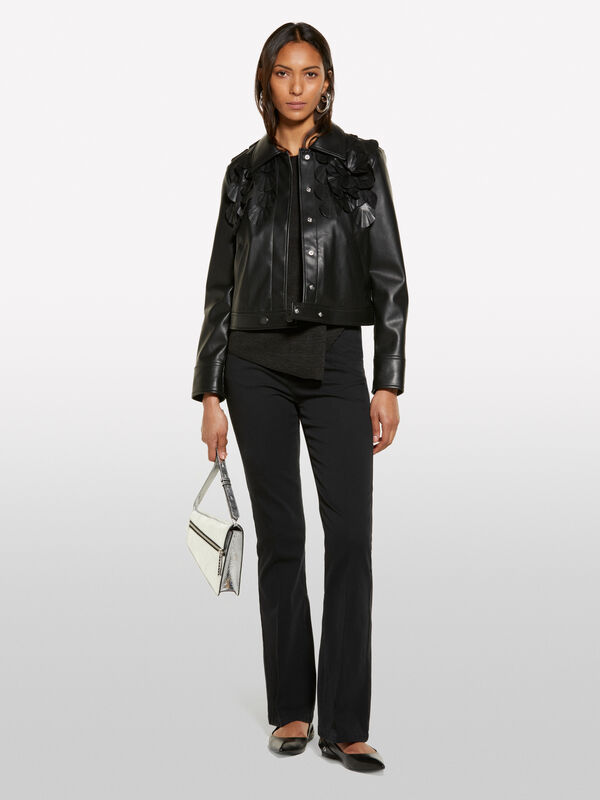 Jacket with pleated petals - women's jackets | Sisley
