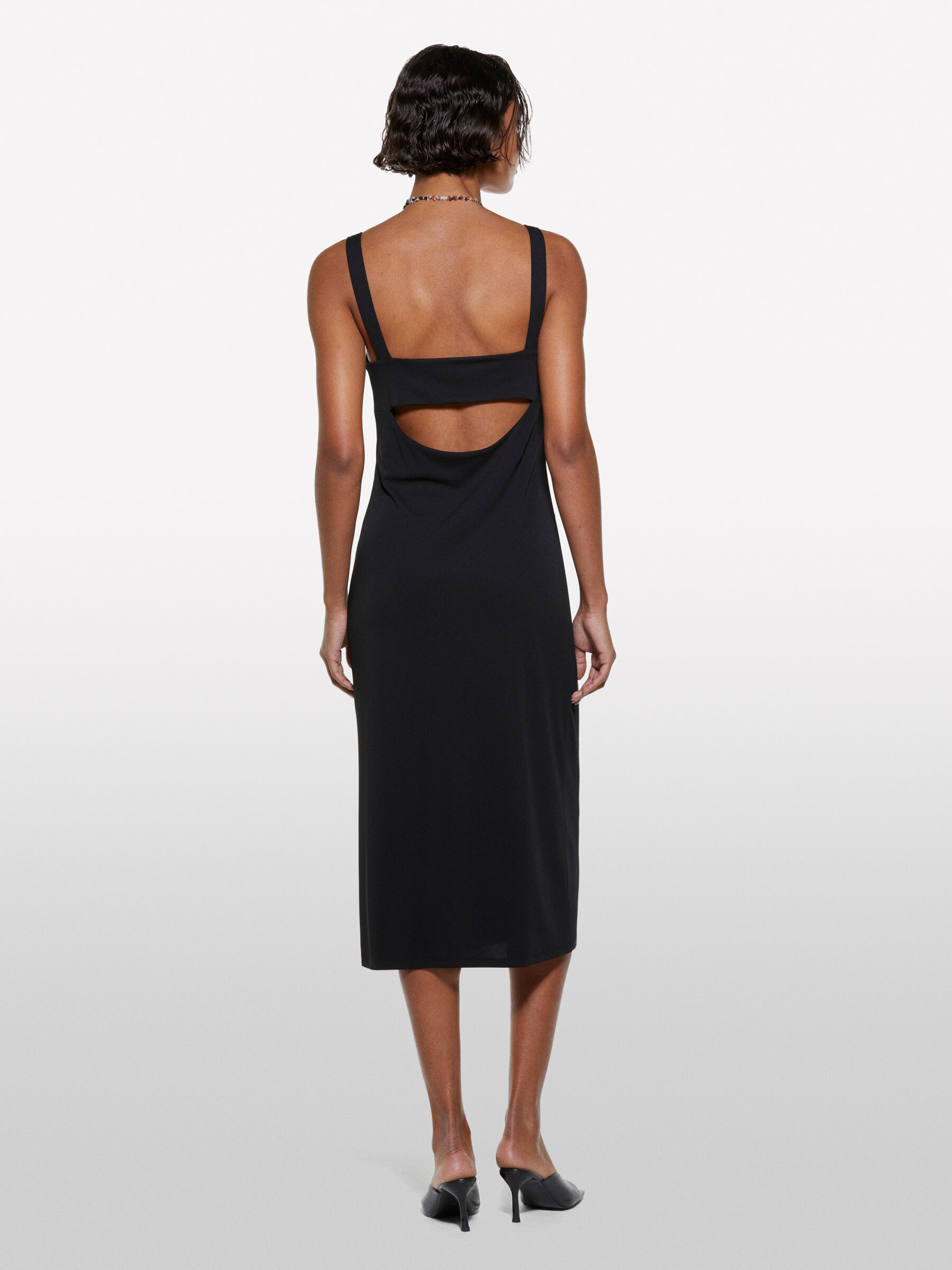 ワンピース papier Also Bottom Dress / Black raffle slit onepiece【black】 – BUNNY APARTMENT