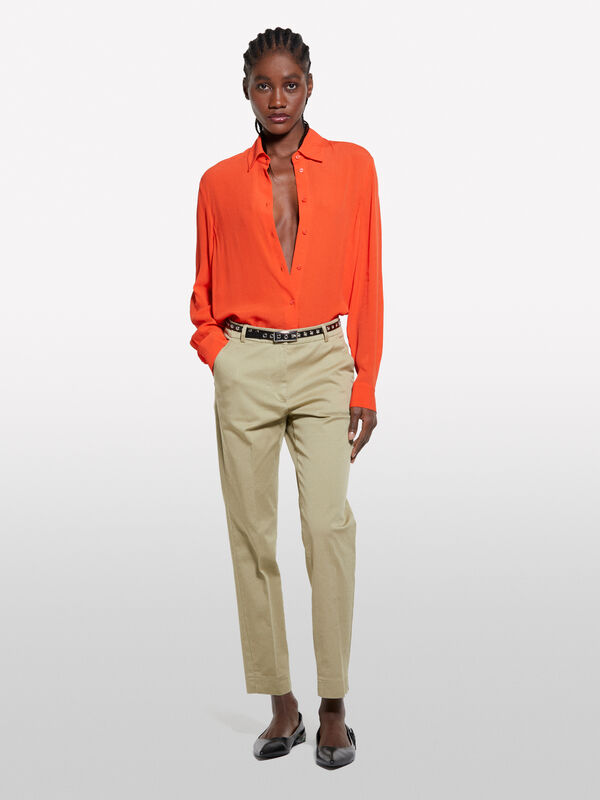 Red oversized fit shirt - women's shirts | Sisley