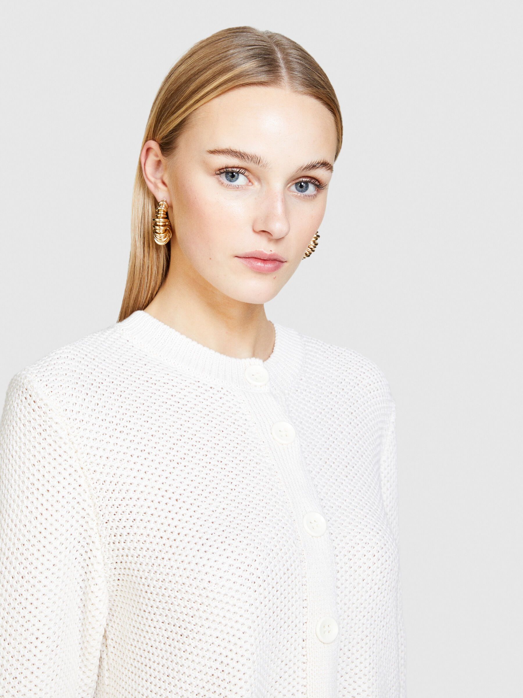 Cardigan with buttons Women image number null