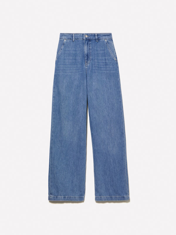 Light wide fit jeans - women's palazzo jeans | Sisley