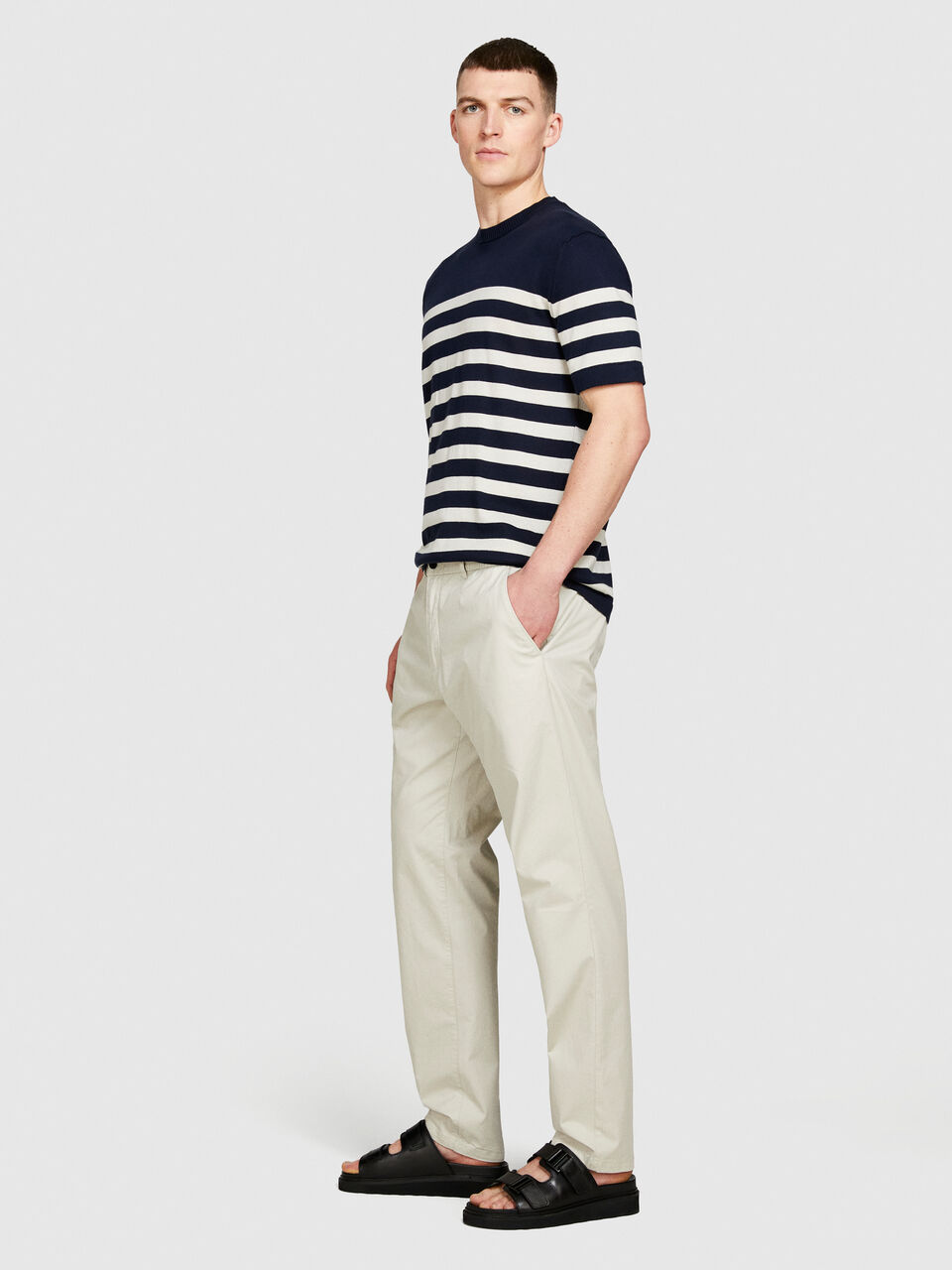 Tapered fit trousers Men image number null