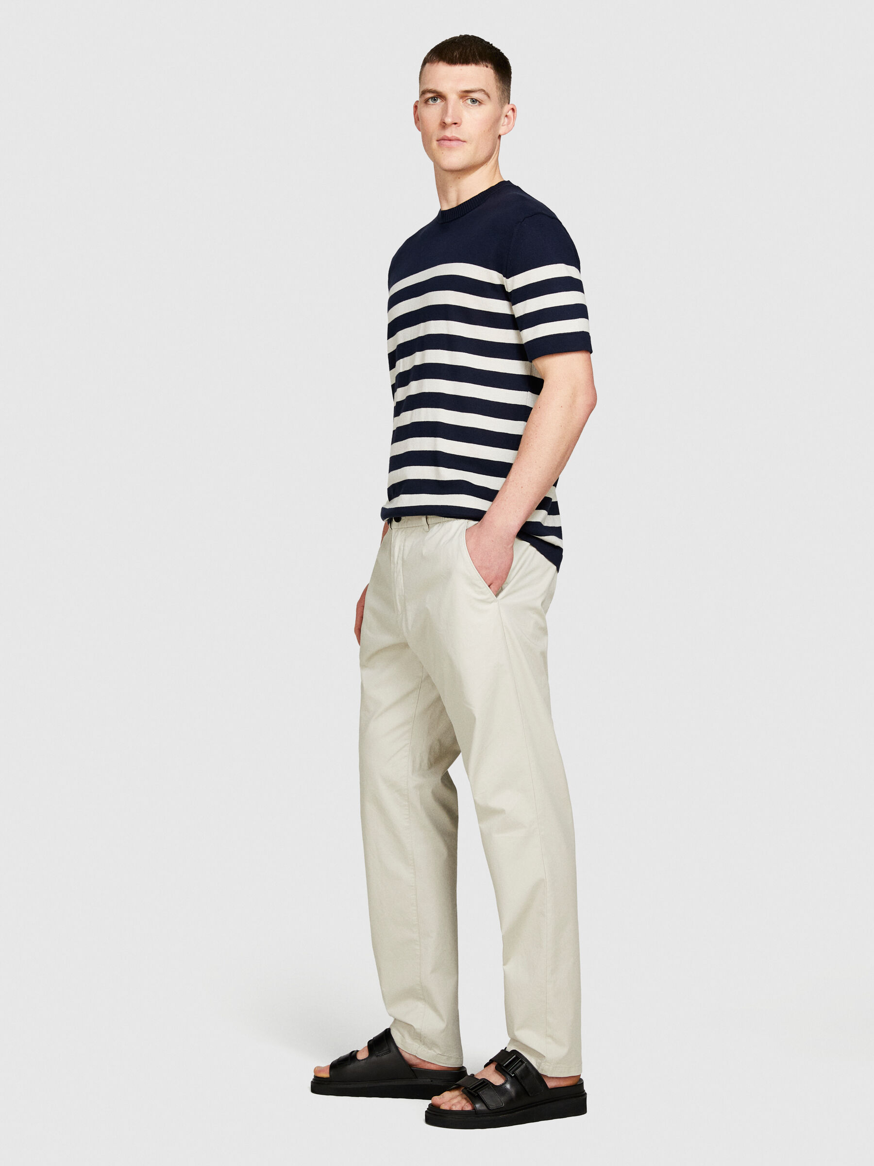 Tapered fit trousers Men image number null