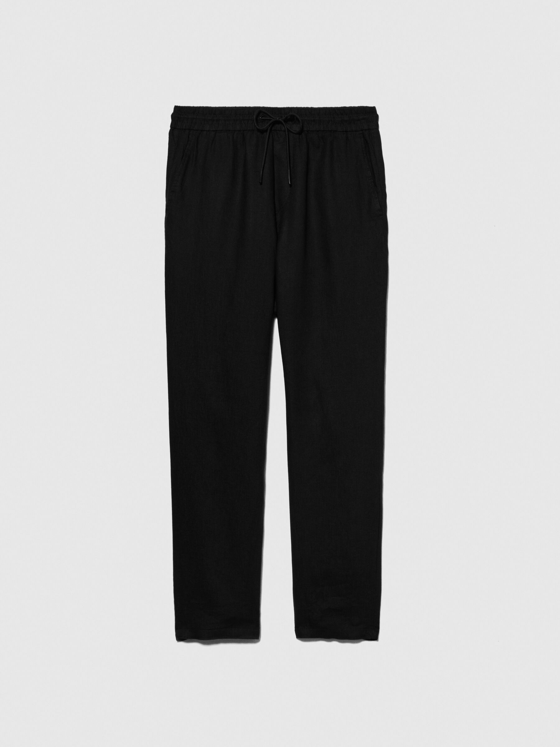 100 linen joggers Black Sisley