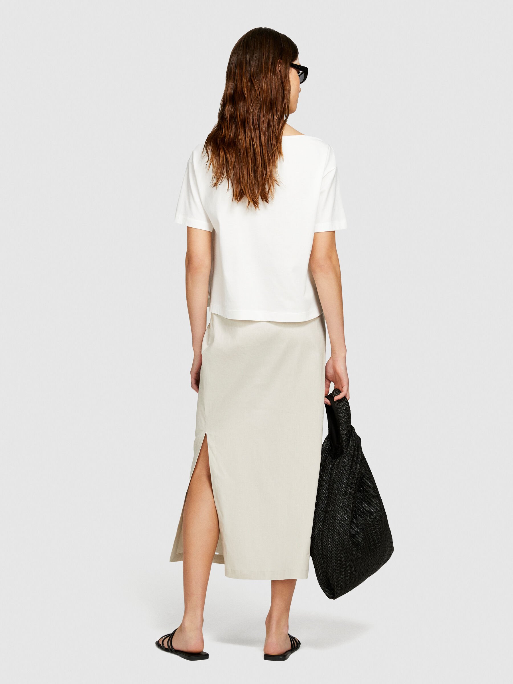 T-shirt with boat neck Women image number null