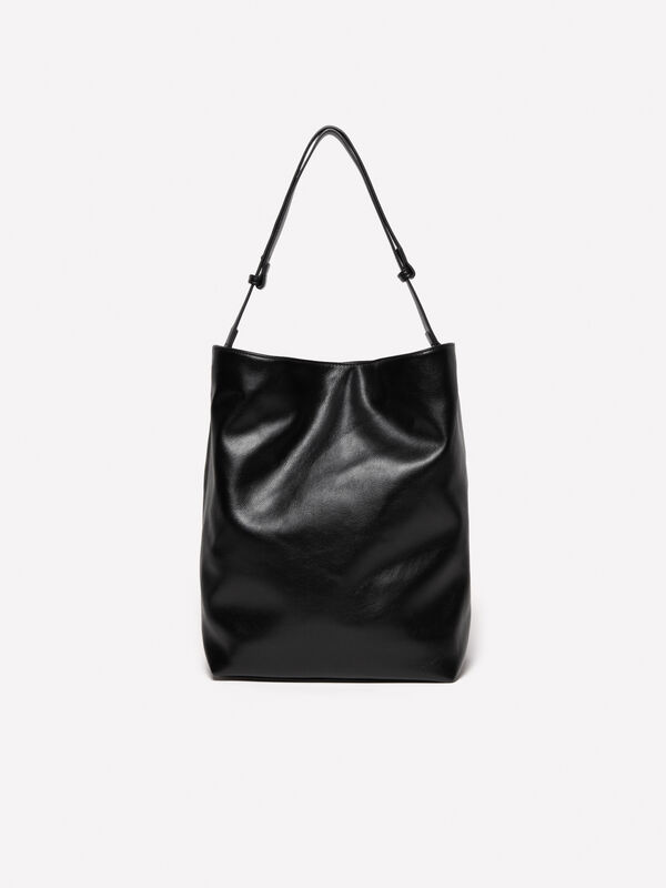 Large black shoulder bag - women's tote bags | Sisley