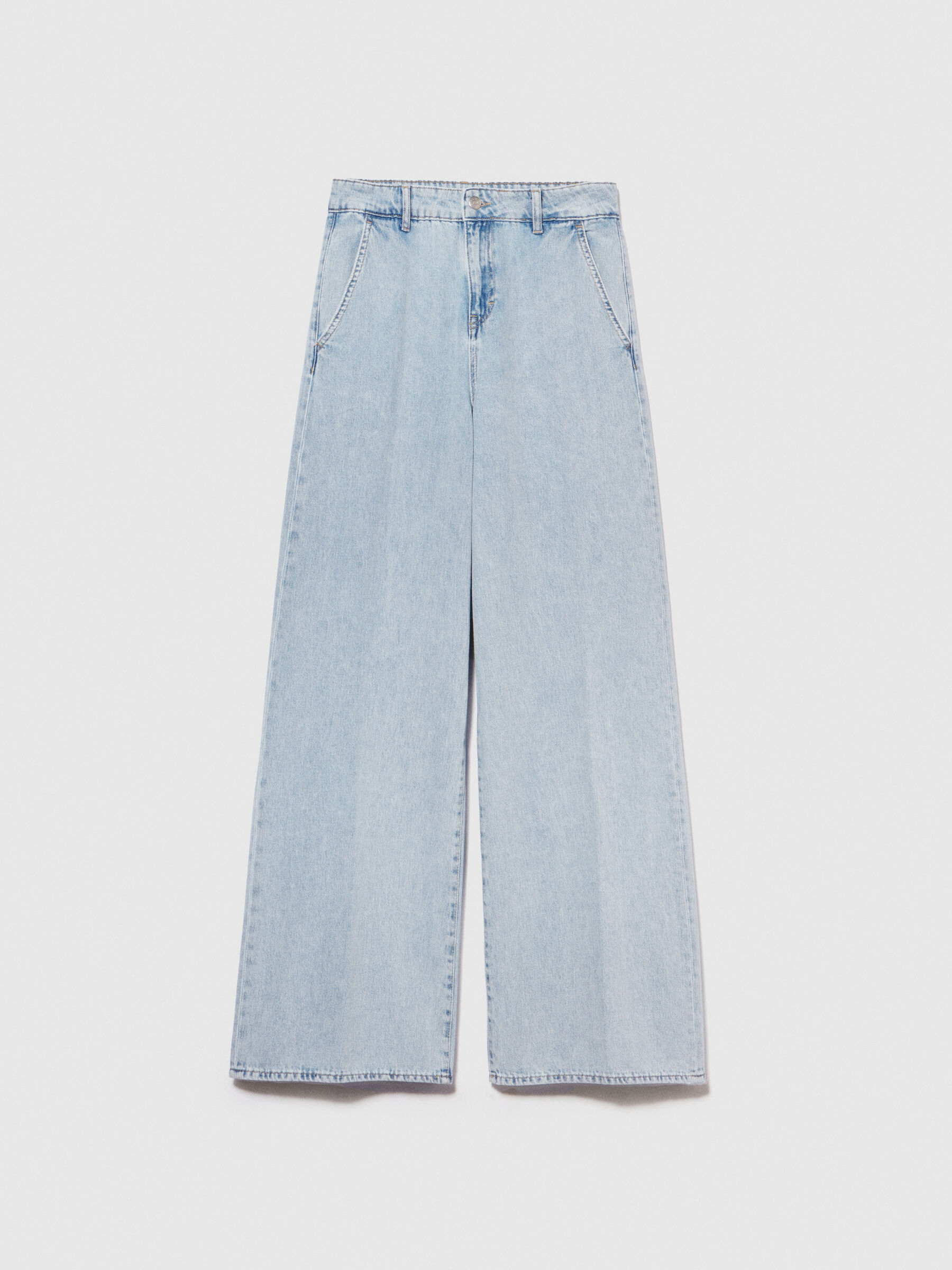 Wide leg flowy jeans Light Blue Sisley