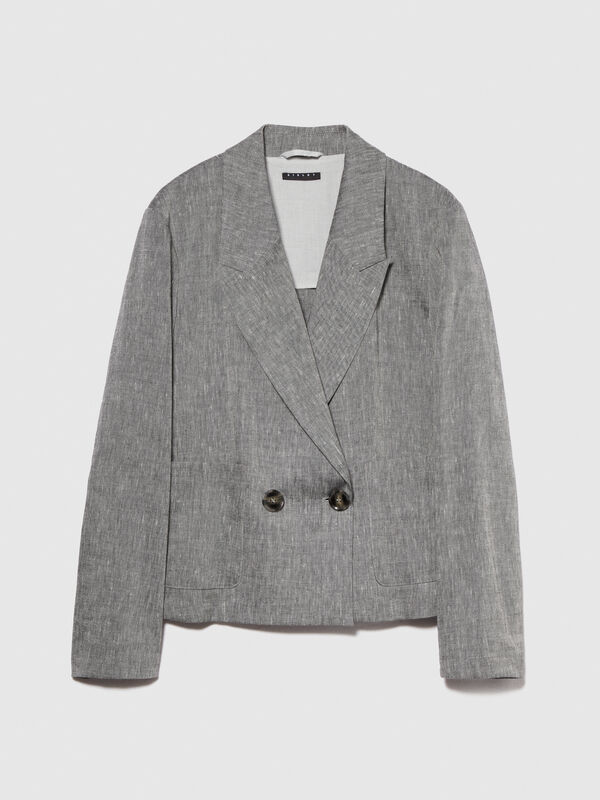 Double-breasted comfort fit blazer - women's blazers | Sisley