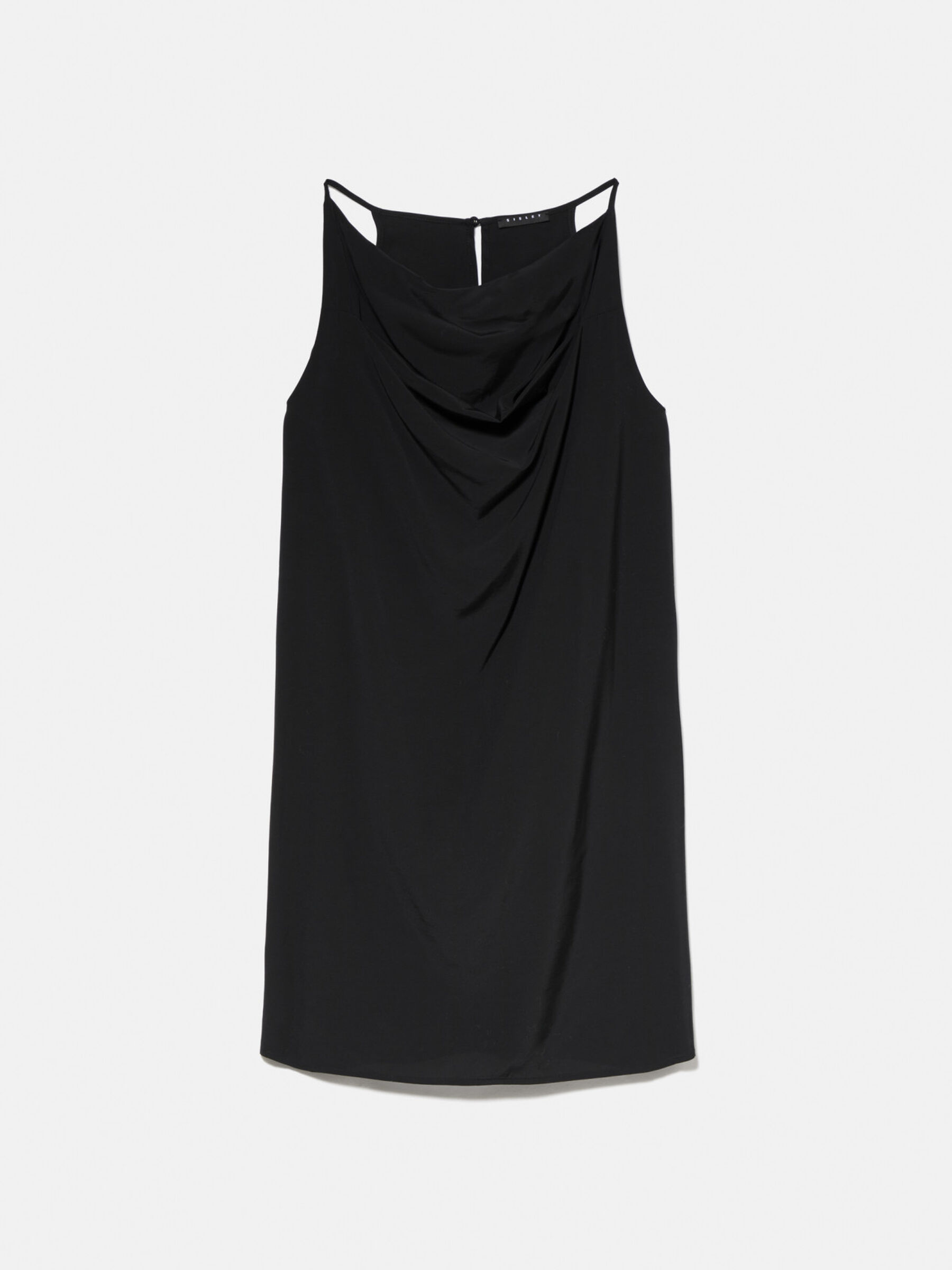 Sisley short Black Flowy dress, -