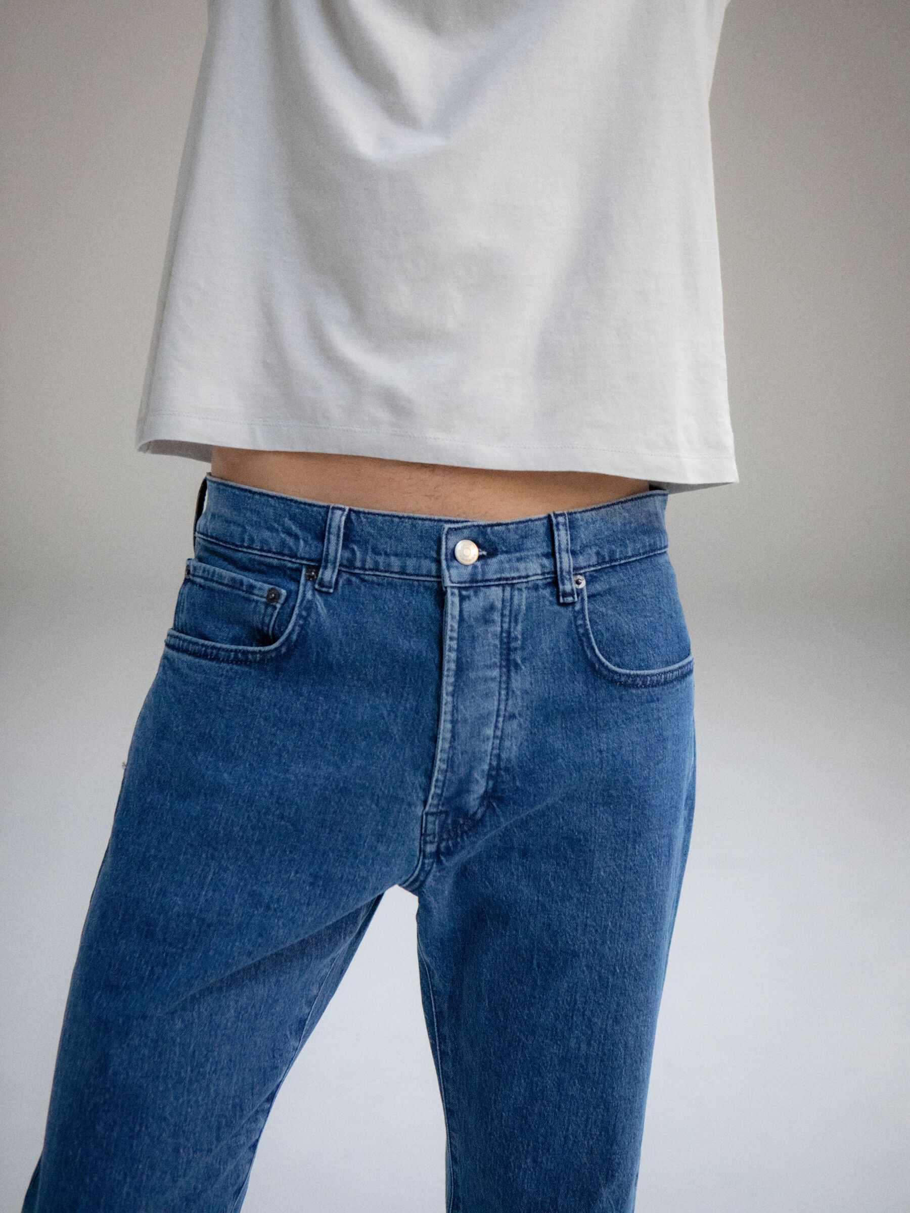 Blue jean joggers mens hot sale