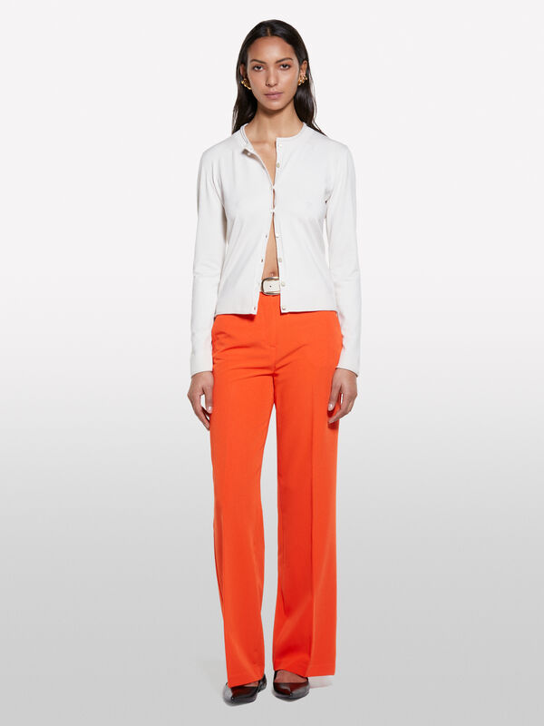 Orange palazzo trousers - women's palazzo trousers | Sisley