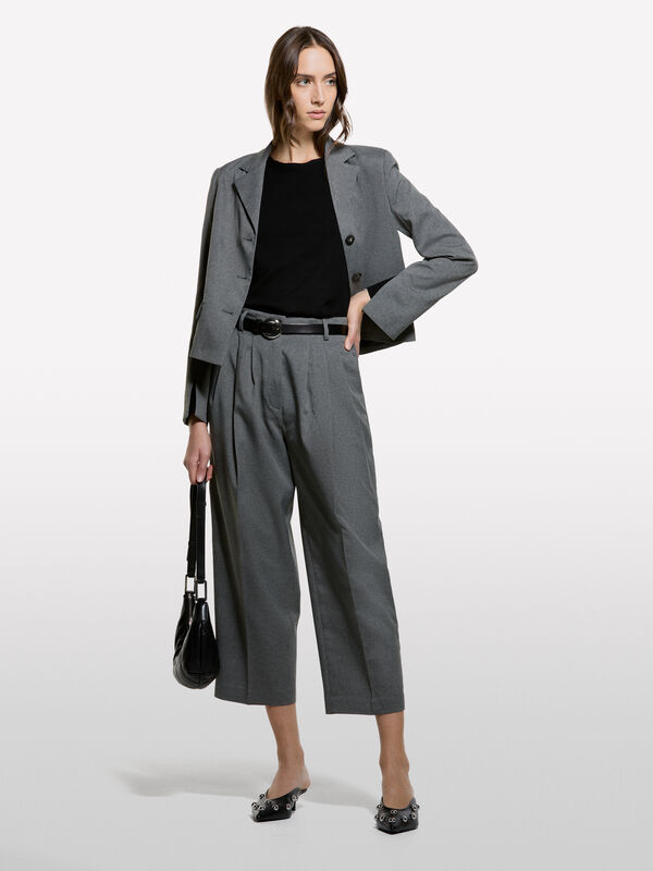 Short blazer with marl effect - women's blazers | Sisley