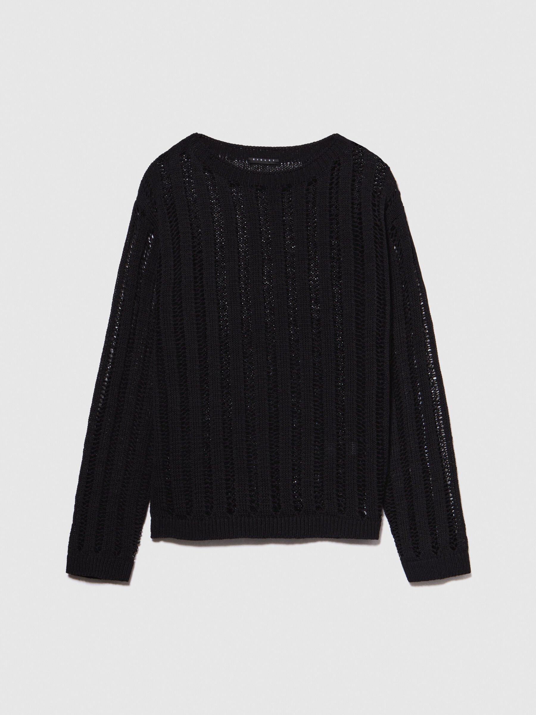 Black ribbed sweater women's 2025