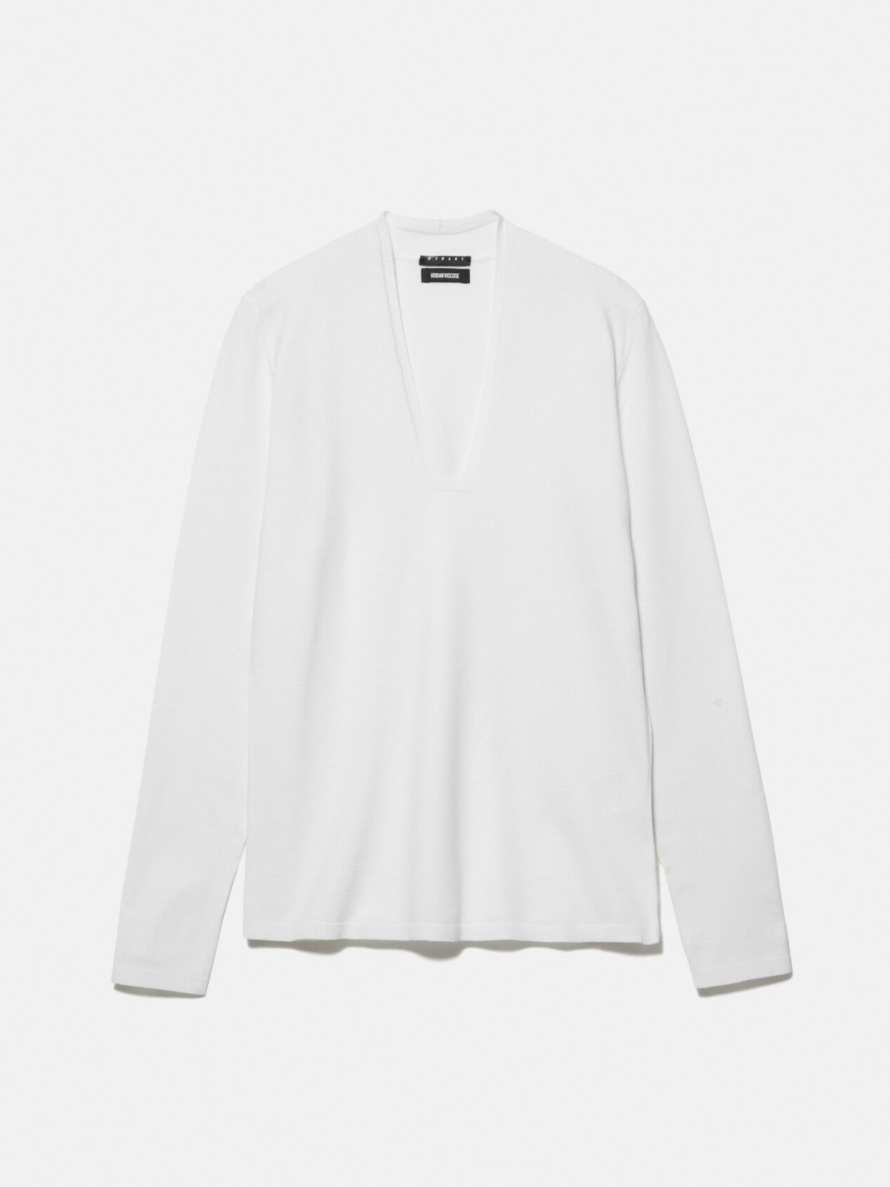 Plunging neckline shirt store