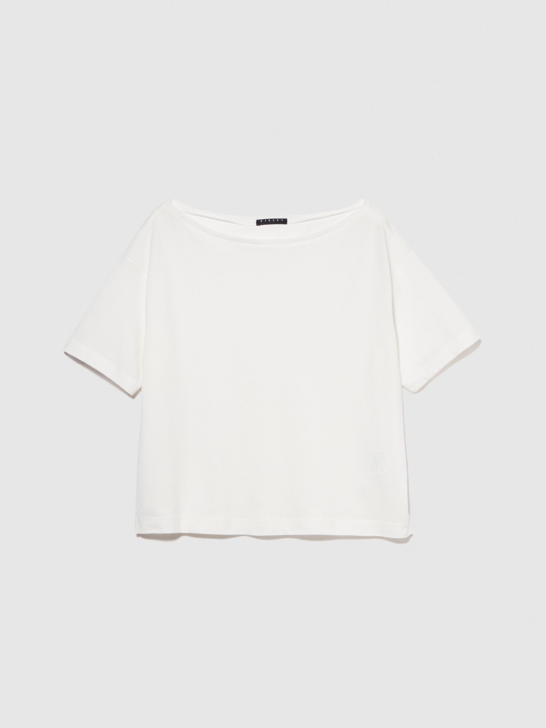 T-shirt with boat neck Women image number null