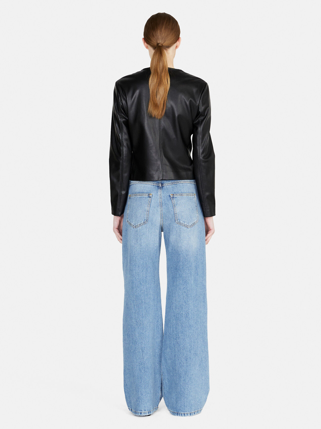 Crew neck sale jacket women's