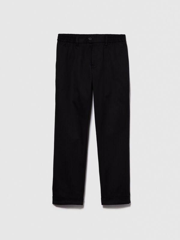 Solid color trousers Solid color trousers - men's regular fit trousers | Sisley