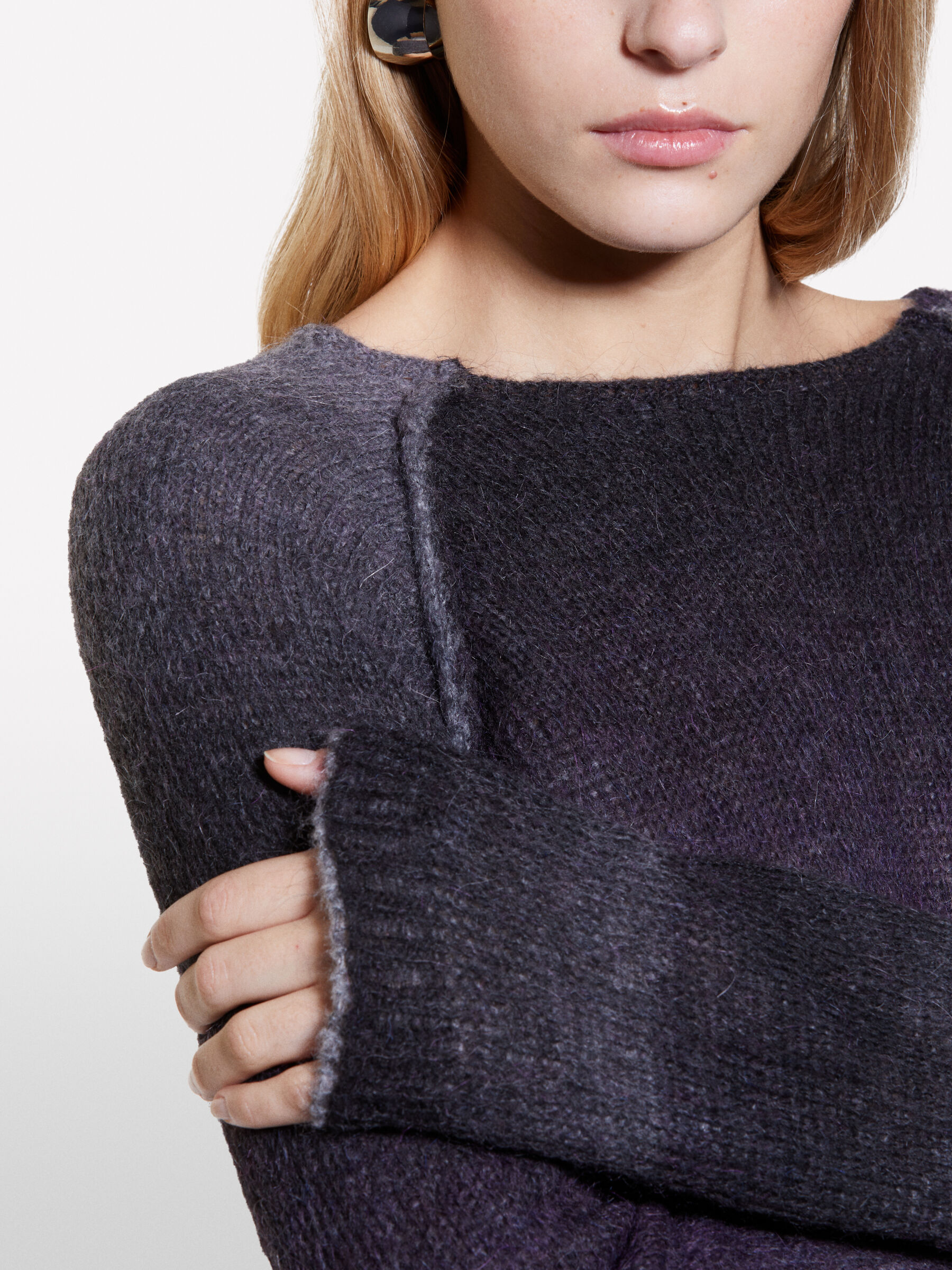 BOAT-NECK SWEAT.L/S Women image number null