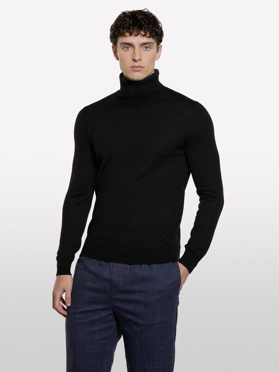 TURTLE NECK SWEATER Men image number null