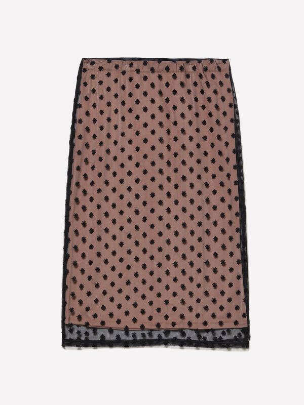 Tulle midi skirt - women's midi skirts | Sisley