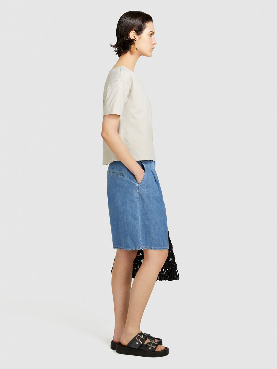 T-shirt with boat neck Women image number null