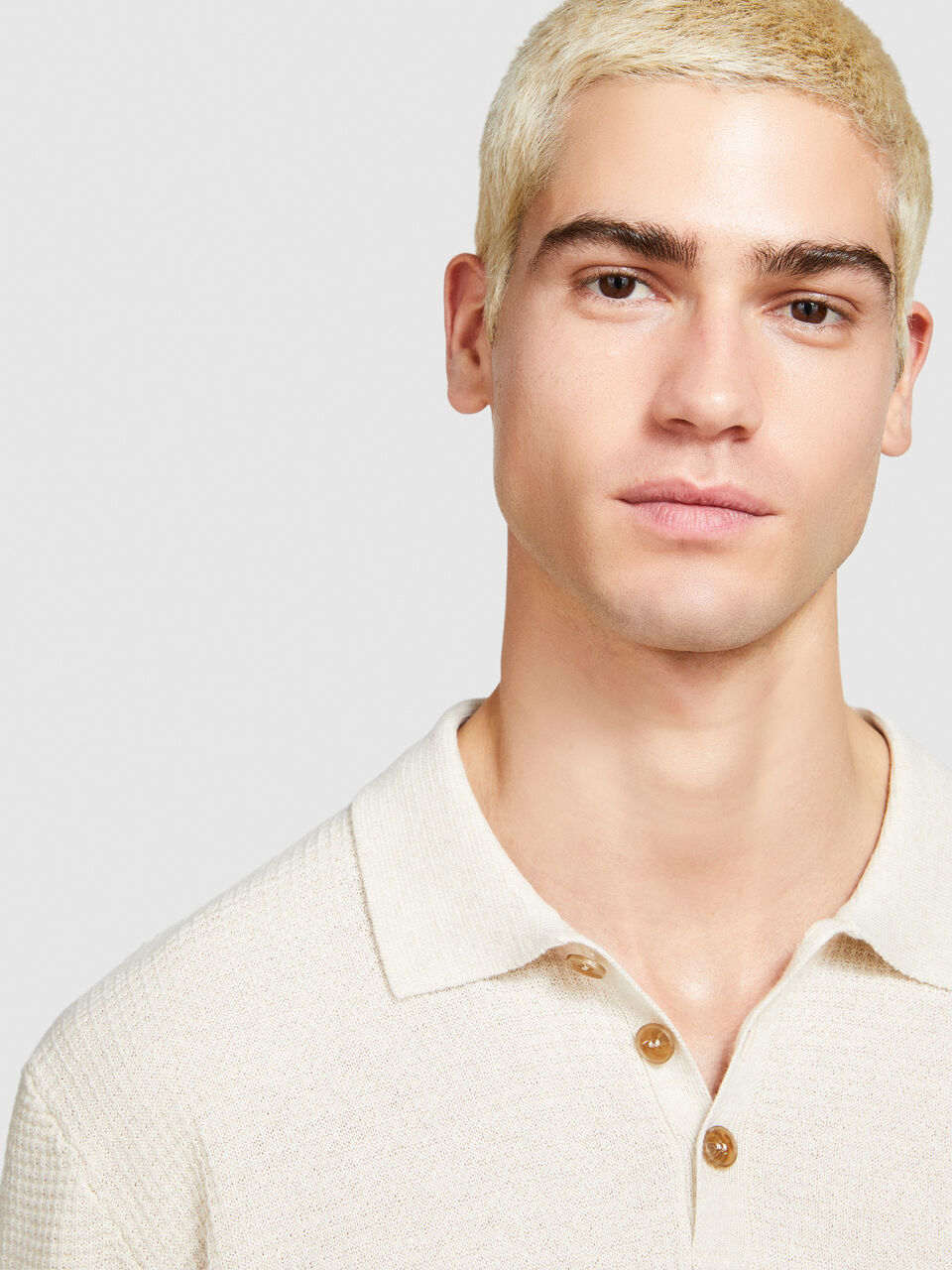 Knit polo Men image number null