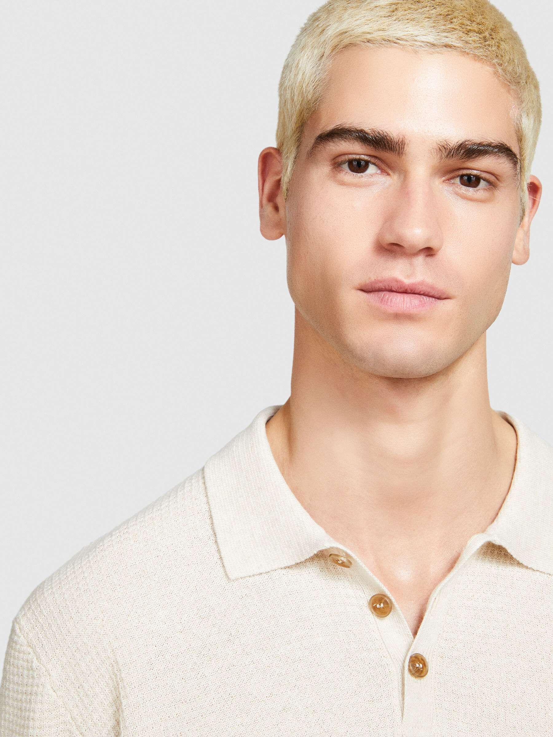 Knit polo Men image number null